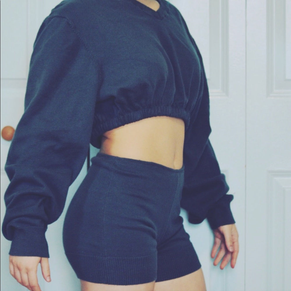 Up-cycled two piece sweater set!